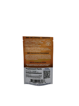 Supplement package with label on a white background