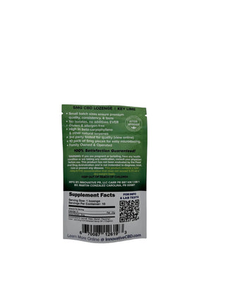 Green supplement package with text and a barcode on a white background