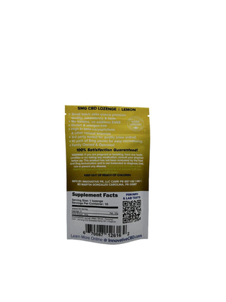 Supplement package with text and QR code on a white background