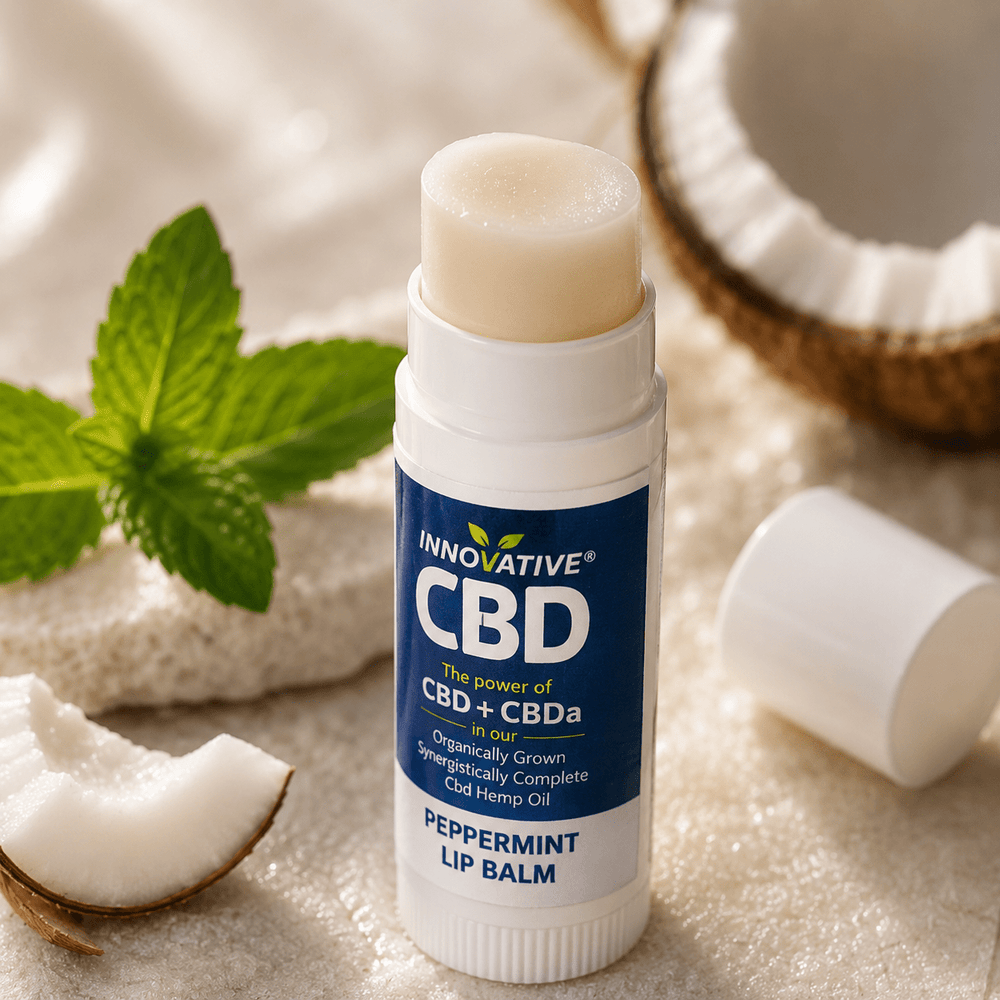 Bálsamo Labial de Menta con CBD de Espectro Completo