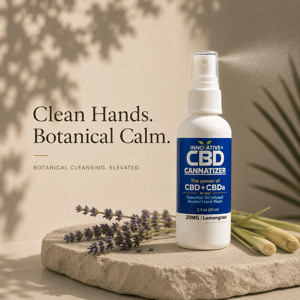 Cannatizer Limpiador de Manos en Spray de CBD de Espectro Completo + CBDa