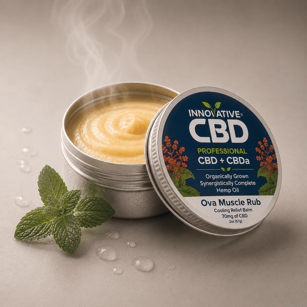 Full-Spectrum CBD OVA Muscle Rub – Cooling Relief Balm