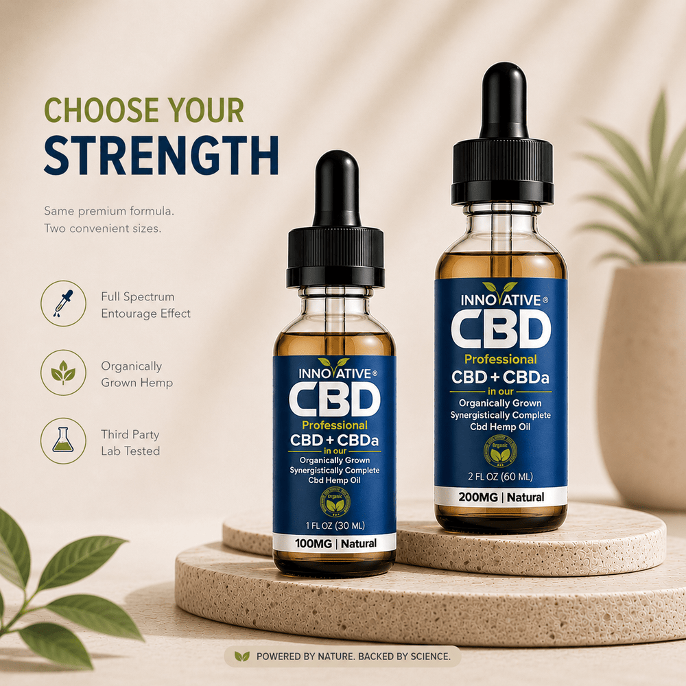 Aceite de CBD + CBDA de espectro completo profesional