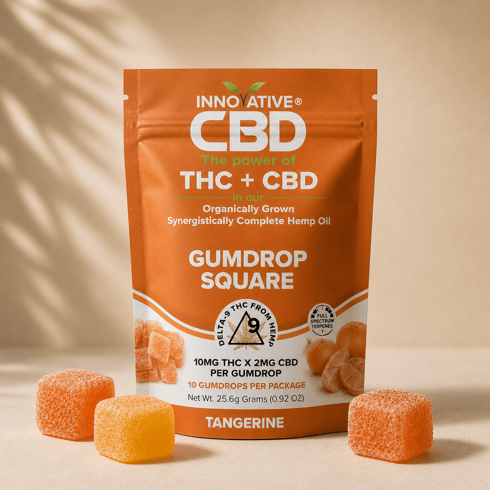 Delta-9 THC Gumdrop Squares | 10mg Hemp Gummies
