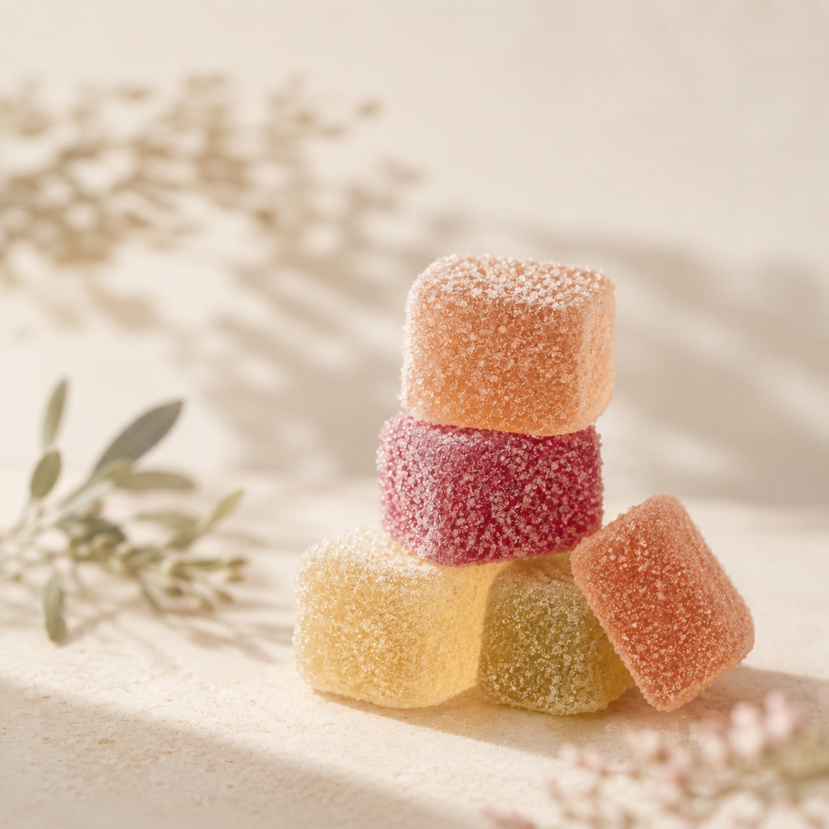 Delta-9 THC Gumdrop Squares | 10mg Hemp Gummies